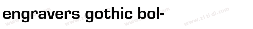 engravers gothic bol字体转换